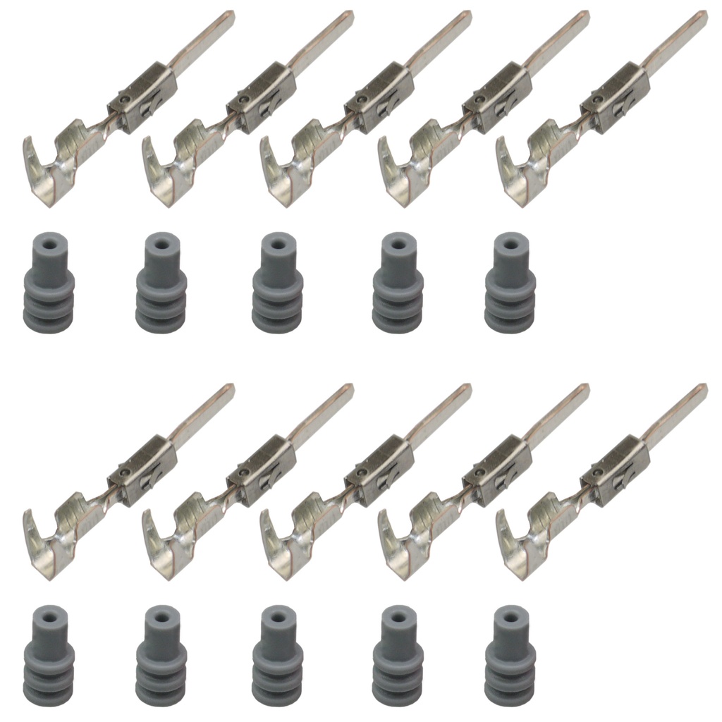[33-0772-GRAU] Set Kontakt Stift Micro Timer, 0,50²-1,00² VW N 103 361.02 / Seal 357 972 740D