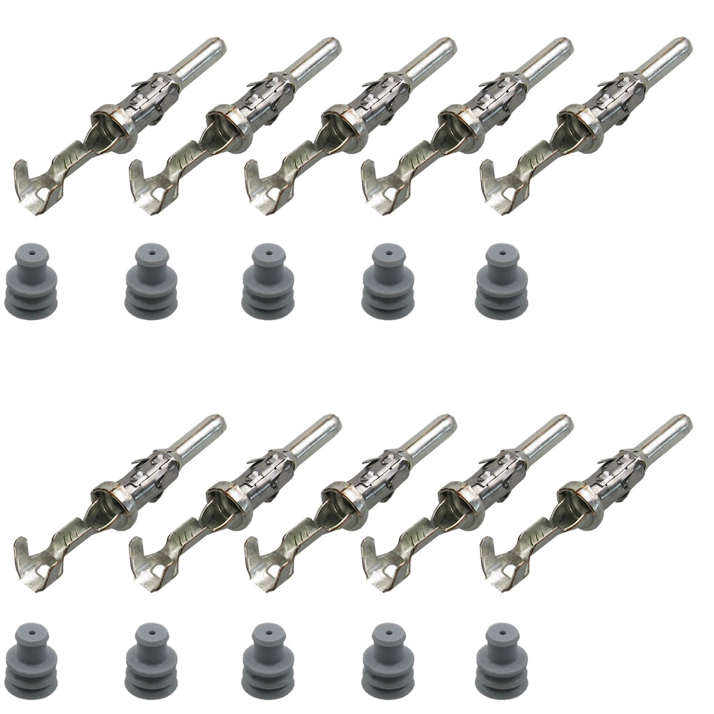 [33-0654-GRAU] Set Kontakt Stift 2,5er  0,20²-0,40², BMW 1 392 249 1392249 / Seal f Ø 1,2-2,1mm