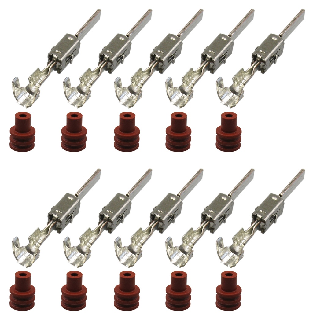 [33-0517-BRAUN] Set Kontakt Stift JPT 2,8x0,8  0,50²-1,00²  VW N 103 189.02 / Seal 357 972 741A