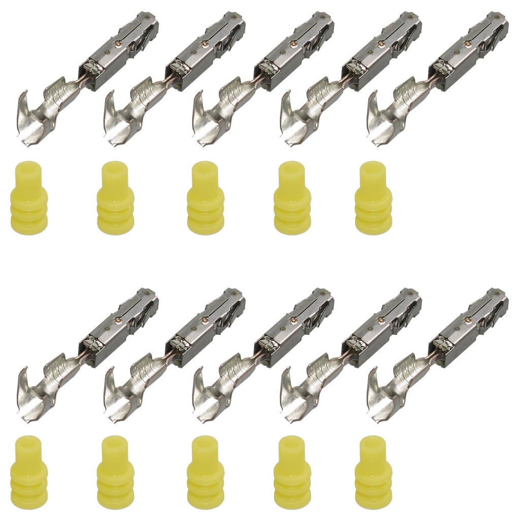 [33-0728-GELB] Set Kontakte Buchse 1.5 MCP 0,50²-1,00² ähnlich VW 105112.03 / Seal 357972740F