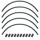 5x Wellrohr NW 4,5 L=350mm, PPmod geschlitzt, 10x Endstück, VW 102928