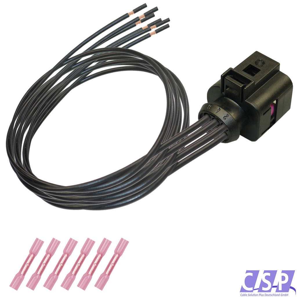 [33-1557] Stecker VW 1J0973713 Reparatursatz 6-pol. Kabelsatz Buchse AUDI 1J0 973 713 Elektrik Verbinder