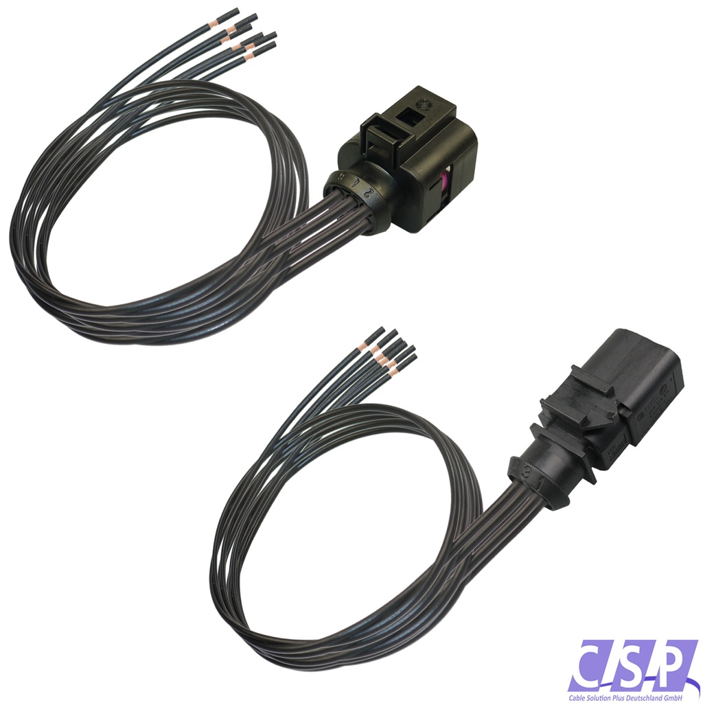 [33-1559-SET] Reparatursatz Kabelsatz Stecker Set 6-pol VW 3B0973813 1J0973713 Stift/Buchse