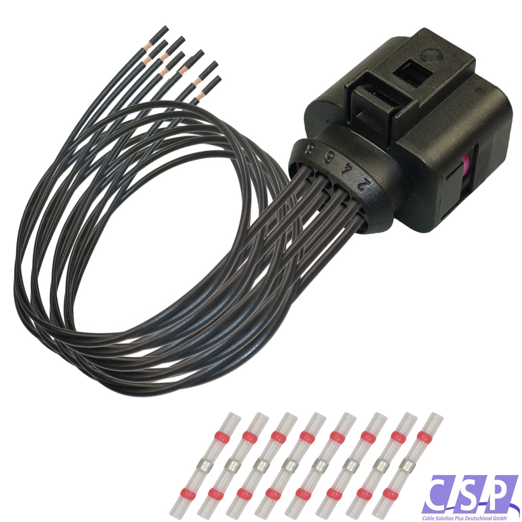 [33-1582] Reparatursatz Kabelsatz 8-pol. Stecker passt zu VW 1J0973714 Buchse 1J0 973 714