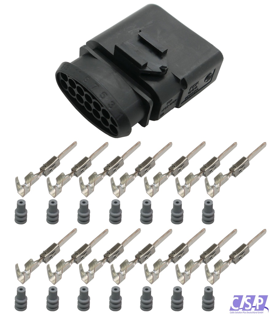 [33-1533] Stecker VW 6X0973817 Reparatursatz 14-pol. Stift  SEAT AUDI 6X0 973 817 Crimp Elektrik