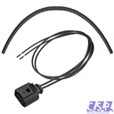 Stecker 2-polig für VW AUDI 1J0973722 Reparatursatz 1,00² Kabelsatz   Wellrohr