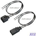 Stecker Set für VW 1J0973722 / 8D0973822 Reparatursatz 2-pol. 2,50mm² Kabelsatz Stift u. Buchse