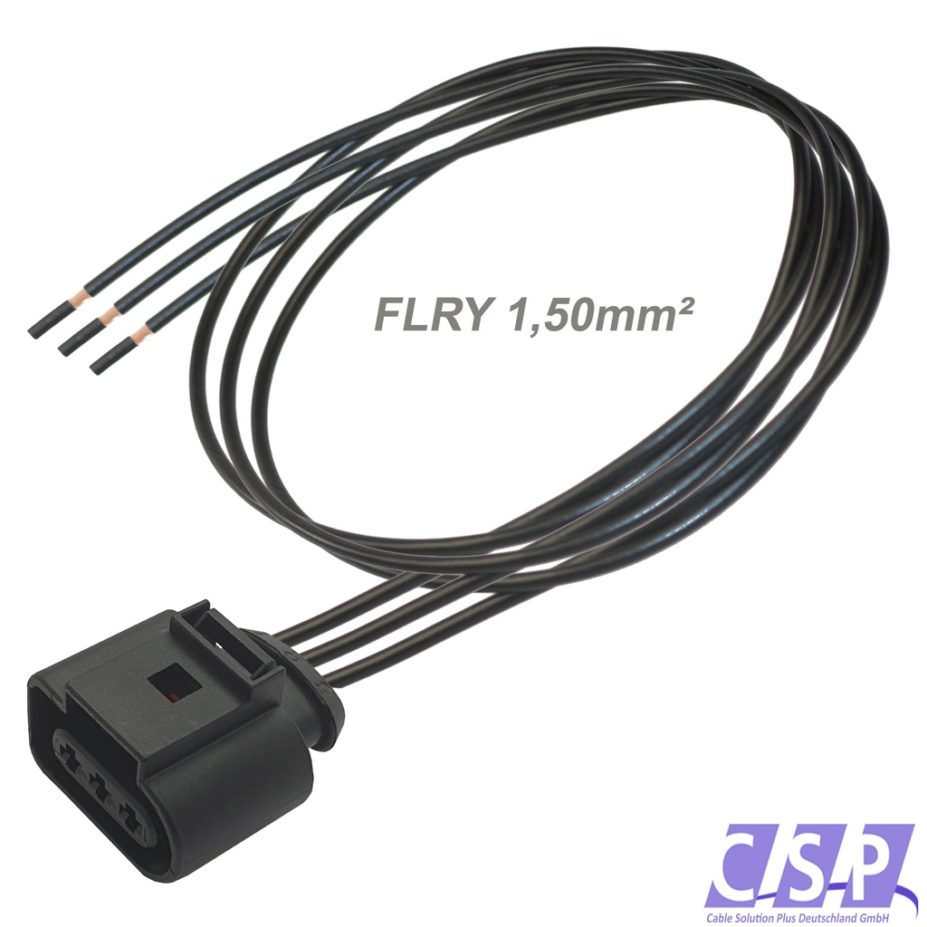 [33-1634] Stecker 3-polig für VW AUDI 1J0973723 Reparatursatz 1,50² Kabelsatz 1J0 973 723