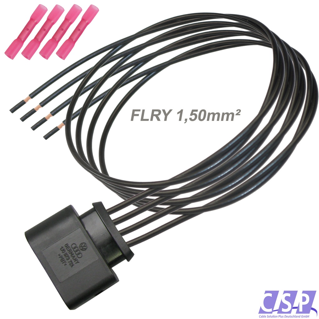 [33-1653] Stecker passt zu VW AUDI 1J0973724 Reparatursatz 1,50² 4-pol. SV Kabelsatz Zündspule
