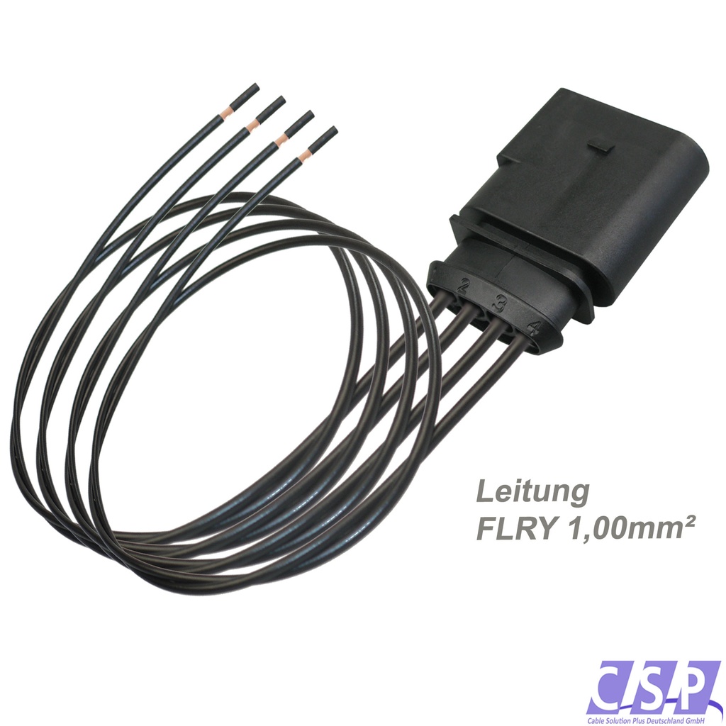 [33-1658] Stecker passt zu VW AUDI 1J0973824 Reparatursatz 4-pol. Stift Kabelsatz 1,00²  z.B. Lambdasonde