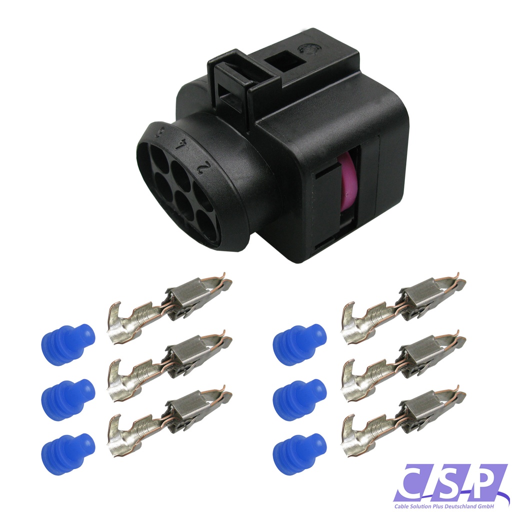 [33-1665] Stecker passend zu VW 1J0973733 Reparatursatz 6-pol. Buchse 0,50²-1,00² 1J0 973 733