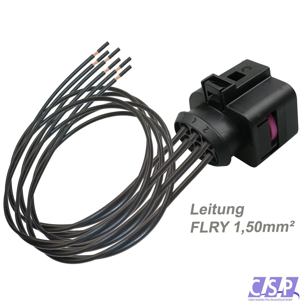[33-1675] Stecker passt zu VW AUDI 1J0973733 Reparatursatz 1,50mm² 6-pol. Kabelsatz 1J0 973 733