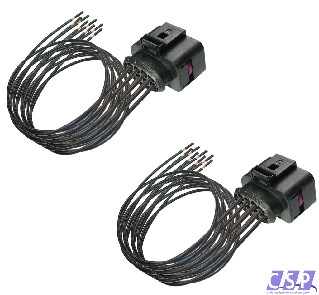 [33-1684-SET] 2x Stecker passt zu VW 8D0973734 Reparatursatz 8-pol. Kabelsatz Hauptscheinwerfer