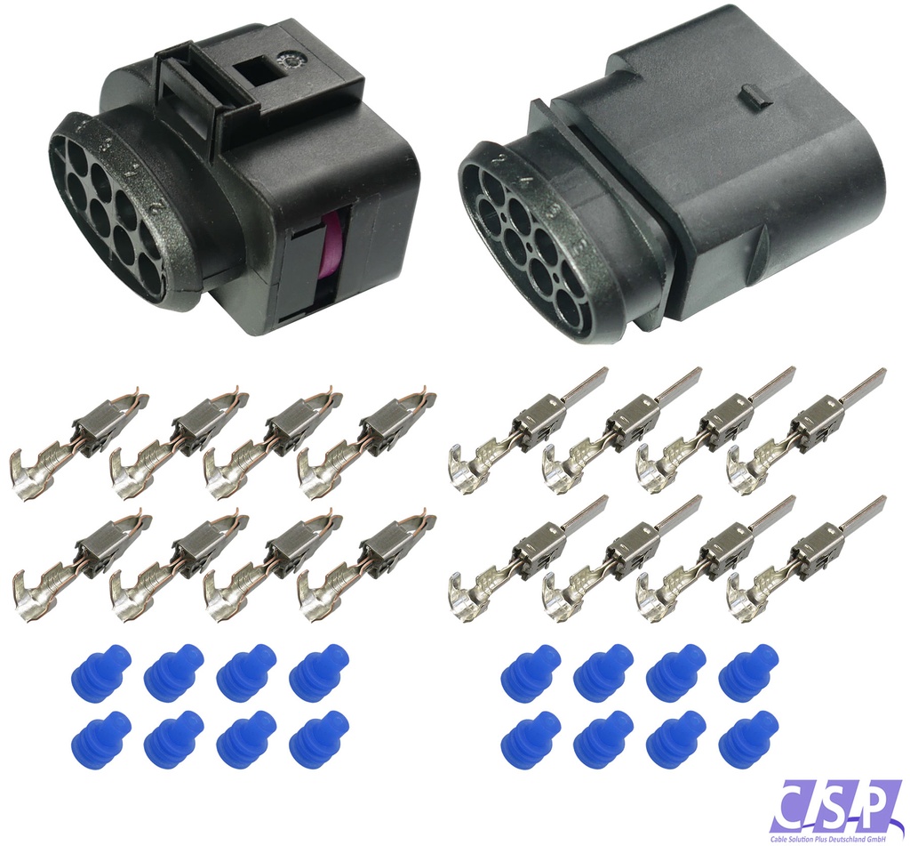 [33-1683] Stecker Set passt zu VW 8D0973734   8D0973834 Reparaturset 8-pol. 0,50²-1,00²