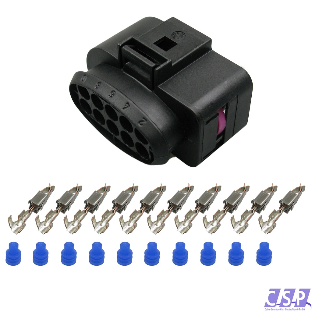 [33-1690] Stecker passt zu VW 1J0973735 Reparatursatz 10-pol. 0,50-1,00² Scheinwerfer