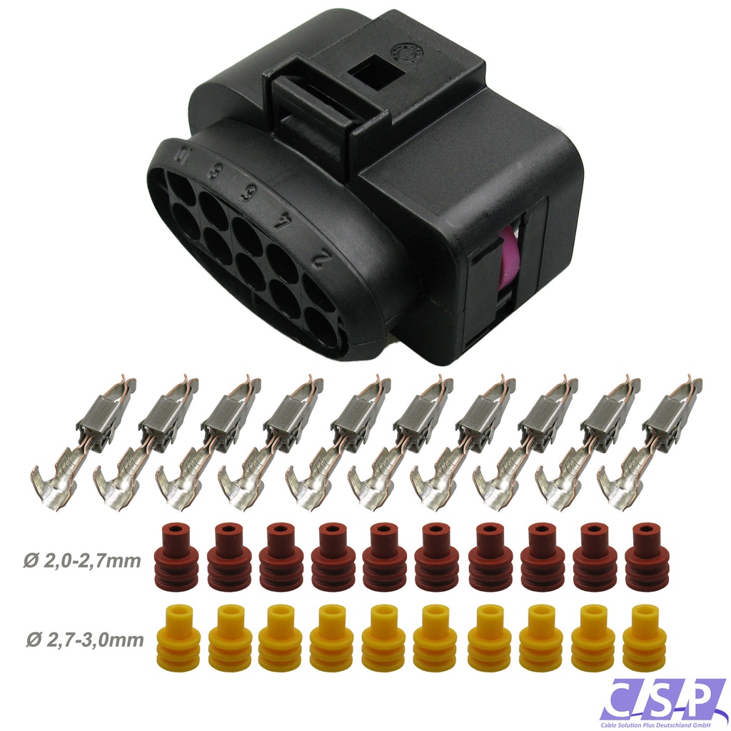 [33-1691] Stecker passt zu VW 1J0973735 Multi Reparatursatz 10-pol. 1,00-2,50² Scheinwerfer