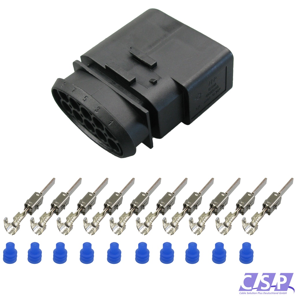 [33-1692] Stecker passt zu VW 1J0973835 Reparatursatz Stift 10-pol. 0,50-1,00² 1J0 973 835