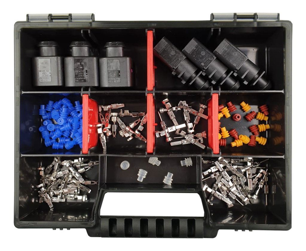 [33-1702-SK] Sortiment / Set passt zu VW Steckverbinder Stecker JPT 2,8 Serie 2-polig