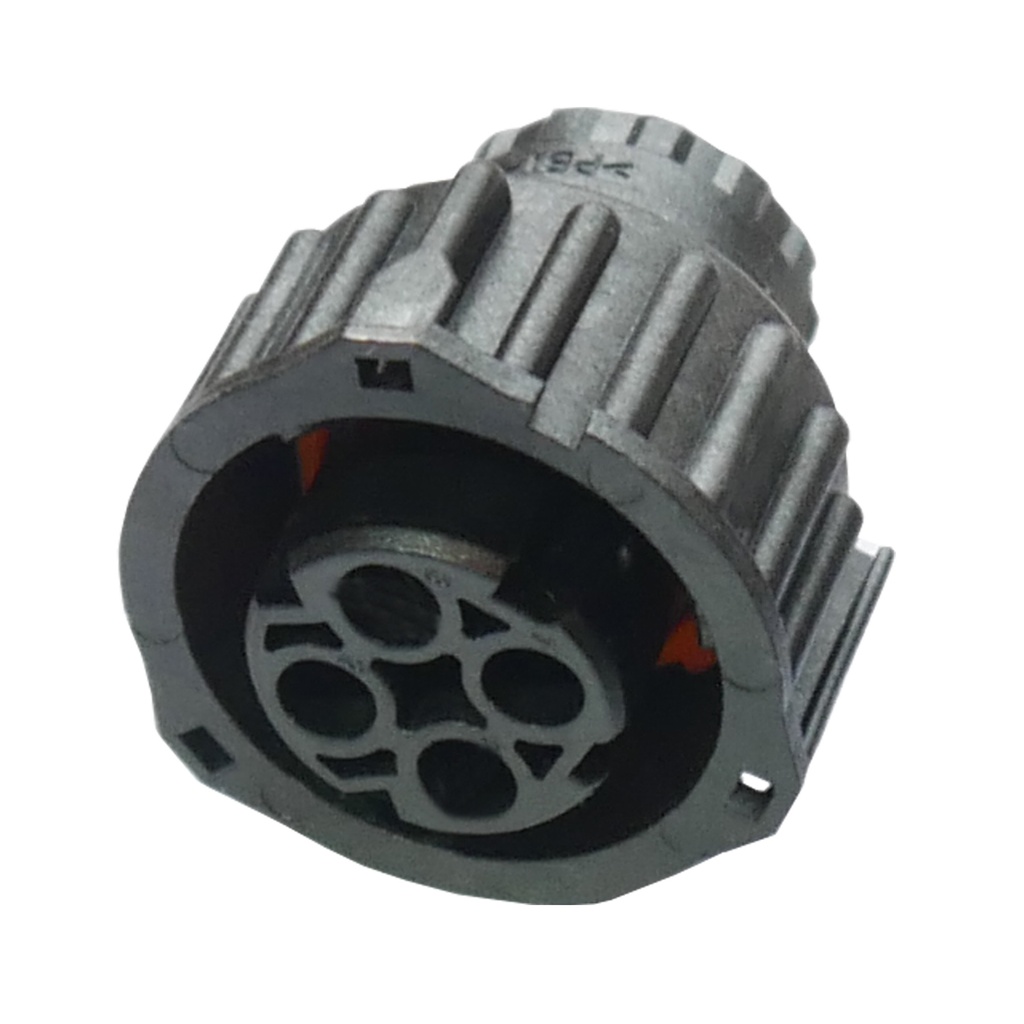 [33-1709] Rundstecker 4 polig AMP DIN 72585 Buchse Rundsteckverbinder Stecker IP67 KFZ