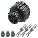 Rundstecker Set Buchse 3 polig AMP DIN 72585 Rundsteckverbinder Stecker IP67 KFZ