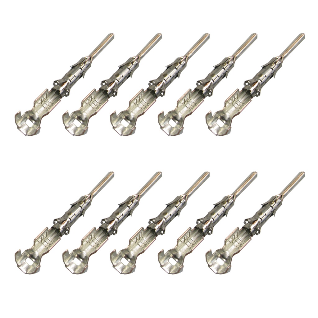 [33-1730] 10x Kontakt f. Rundstecker Stift 1,00mm²-2,50mm² DIN 72585 Stecker System 1.50mm