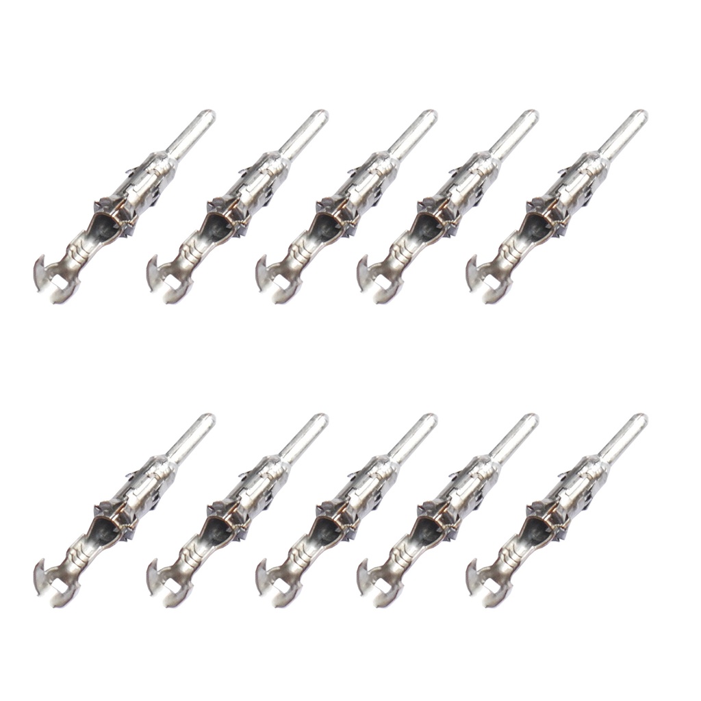 [33-1738] 10x Kontakt f. Rundstecker Stift 0,50mm²-1,00mm² DIN 72585 Stecker System 2.50mm