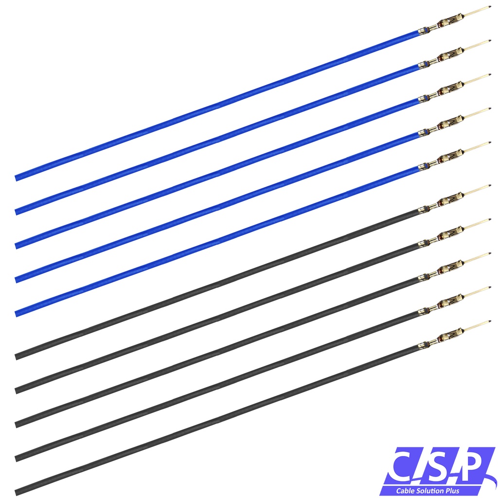 [33-1827] 10x MQS Micro Quadlok Stift Kontakt Pin Crimp FLRY 0,50mm² 180mm Fakra Kabel