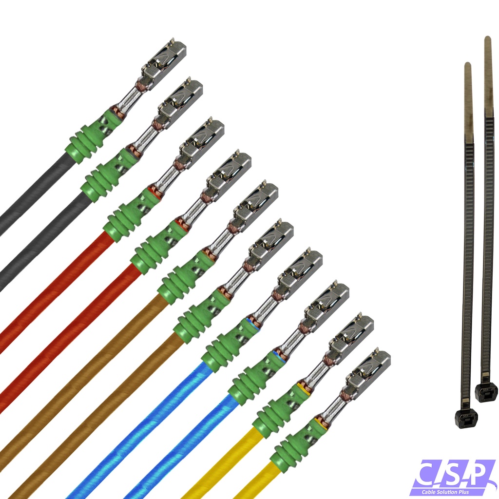 [33-1832-SEAL-BU] 10x MQS Seal Buchse Quadlok FLRY 0,50mm² Farbmix gedichtet Leitung Fakra Kabel