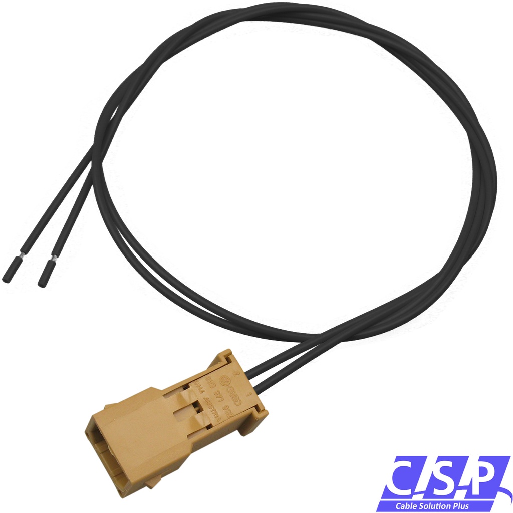 [33-1858] Reparatursatz Kabelsatz 2-polig wie VW AUDI 893971992 893 971 992 braun Stift