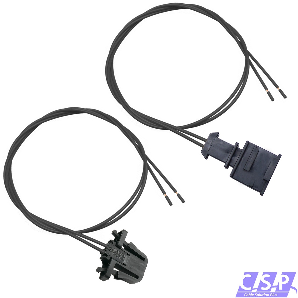 [33-1862] Reparatursatz Kabelset 2-polig wie VW 3B0972702 3B0972712 Stecker Stift Buchse