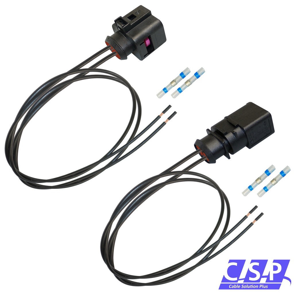 [33-1193] Reparaturset Kabelsatz 2-polig wie VW 1J0973752 1J0 973852 FLRY 2,50mm² Stecker