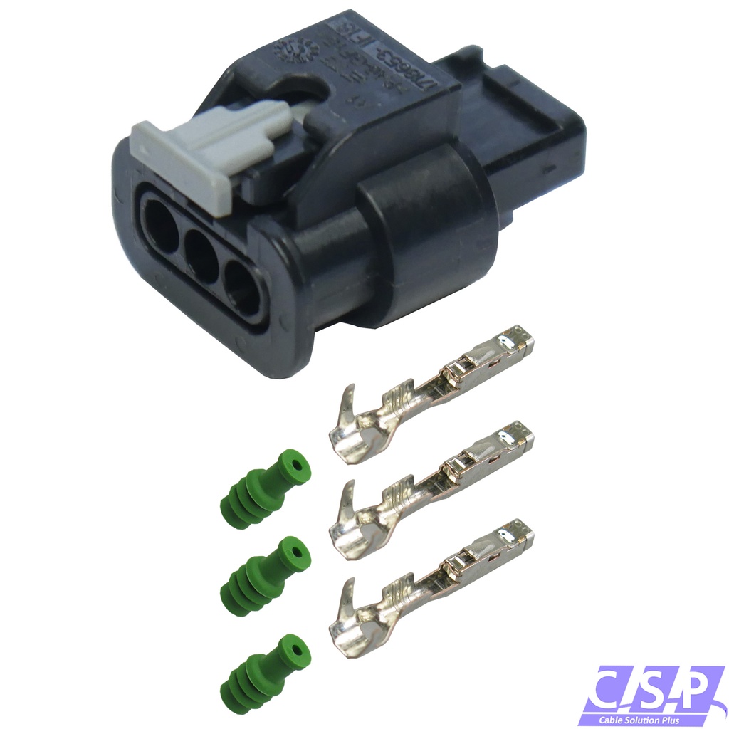 [33-1878] Reparatursatz 3-polig Stecker wie VW 4F0973703 / 4F0 973 703 Steckverbinder PDC