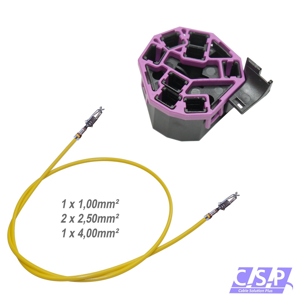 [33-1885] Reparatursatz Kabel 8-polig Stecker VW Audi 8D0971975 8D0 971 975 z.B Zündschloß