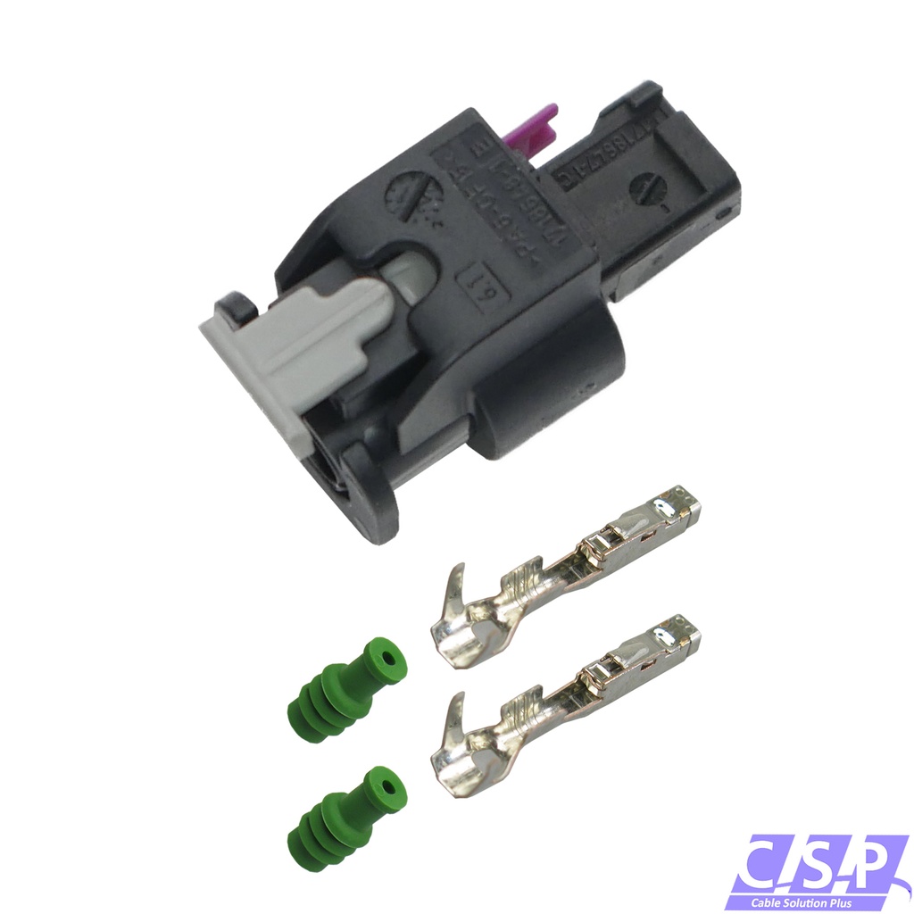[33-1903] Reparatursatz 2-polig Stecker wie VW AUDI 4F0973702 4F0 973 702 Steckverbinder