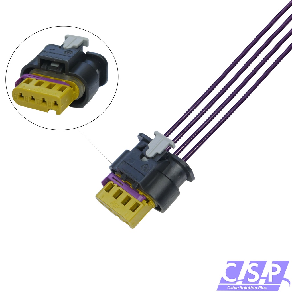[33-1908] Reparatursatz Kabelsatz 4-polig Stecker passt zu VW AUDI 4H0973704C 4H0 973 704C