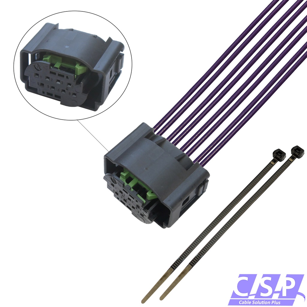 [33-1912] Reparatursatz Kabelsatz Stecker 8-polig passt zu VW 4F0972708 z.B. Radarsensor