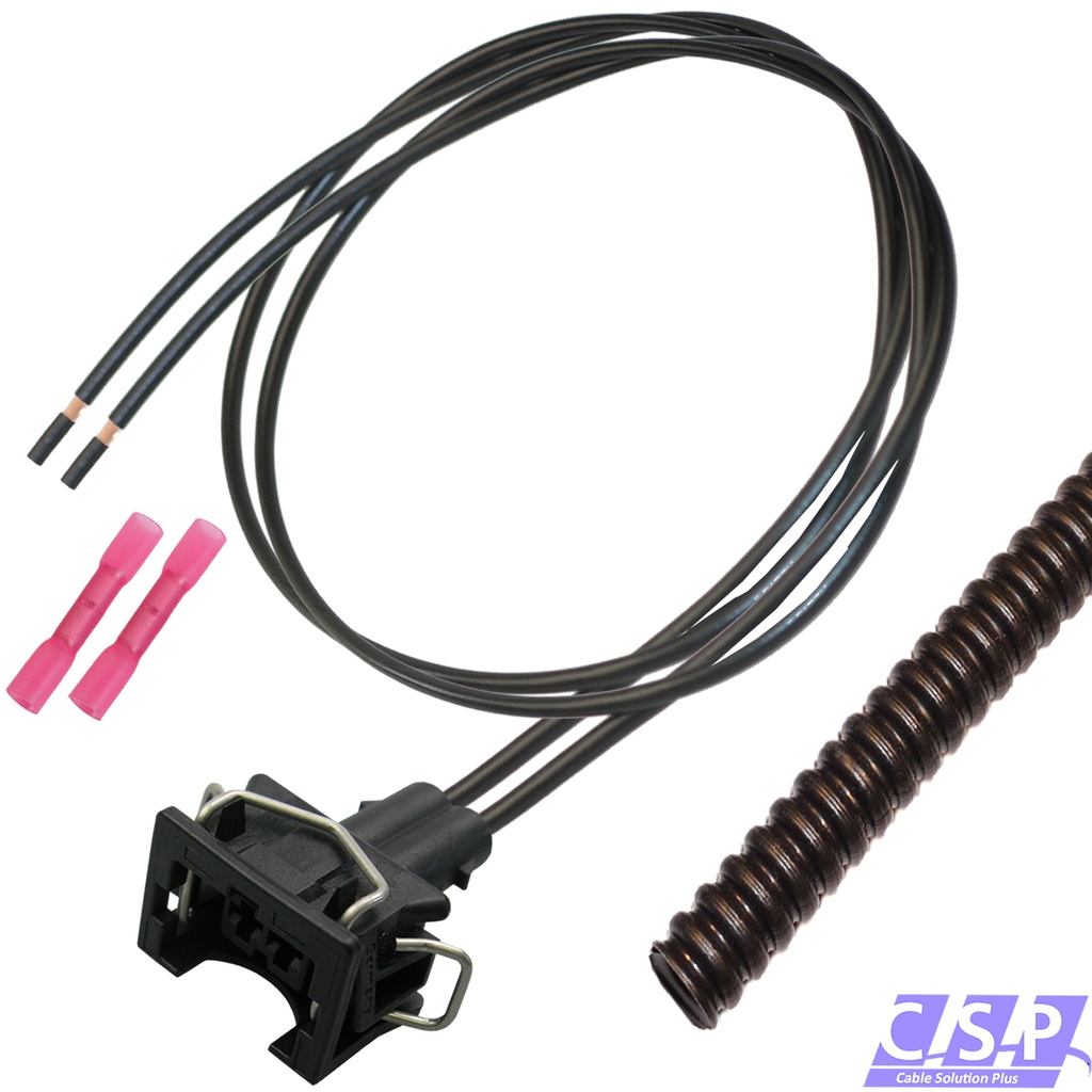 [33-1923] Reparatursatz Kabelsatz 2-polig Stecker wie VW 037906240 Einspritzventil EV1