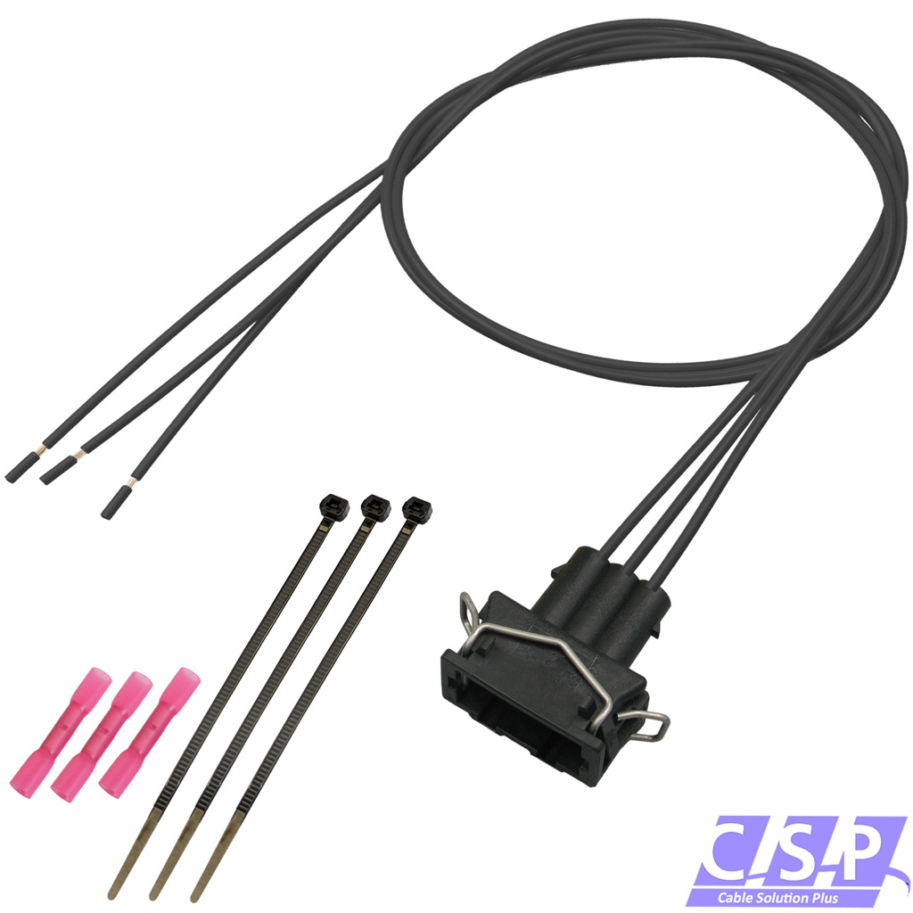 [33-1927] Reparatursatz Kabelsatz 3-polig JPT Stecker 1,00mm² passt zu VW 357972753 357 972 753