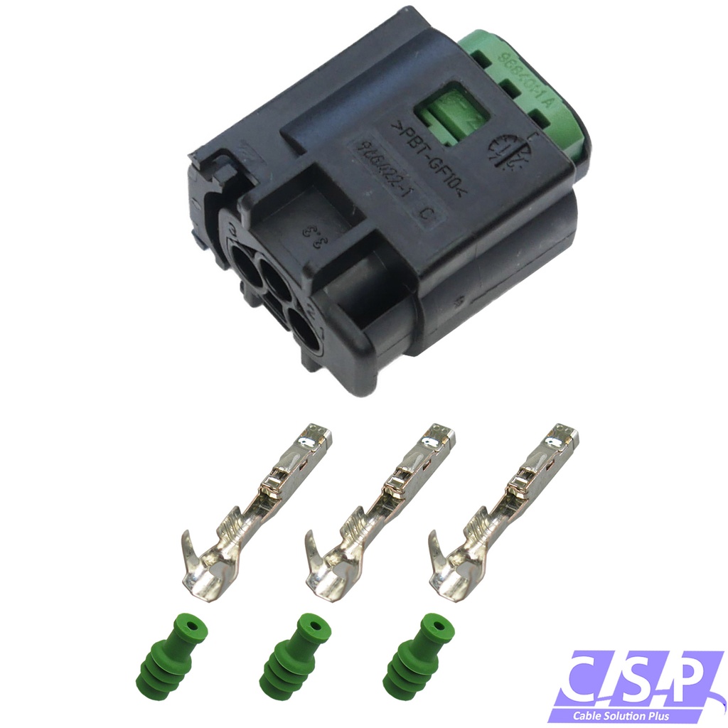 [33-1913] Reparatursatz 3-polig Stecker passt zu VW 4B0972883 4B0 972 883 Steckverbinder