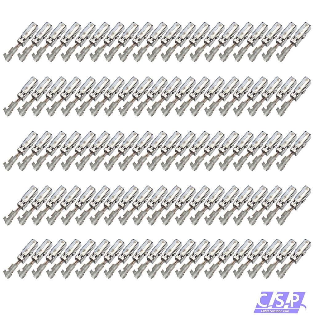 [33-1914-100] 100x MCP 2,8 Kontakt Stecker Crimp Buchse 0,50-1,00mm² 1241388-1 / 105114.01