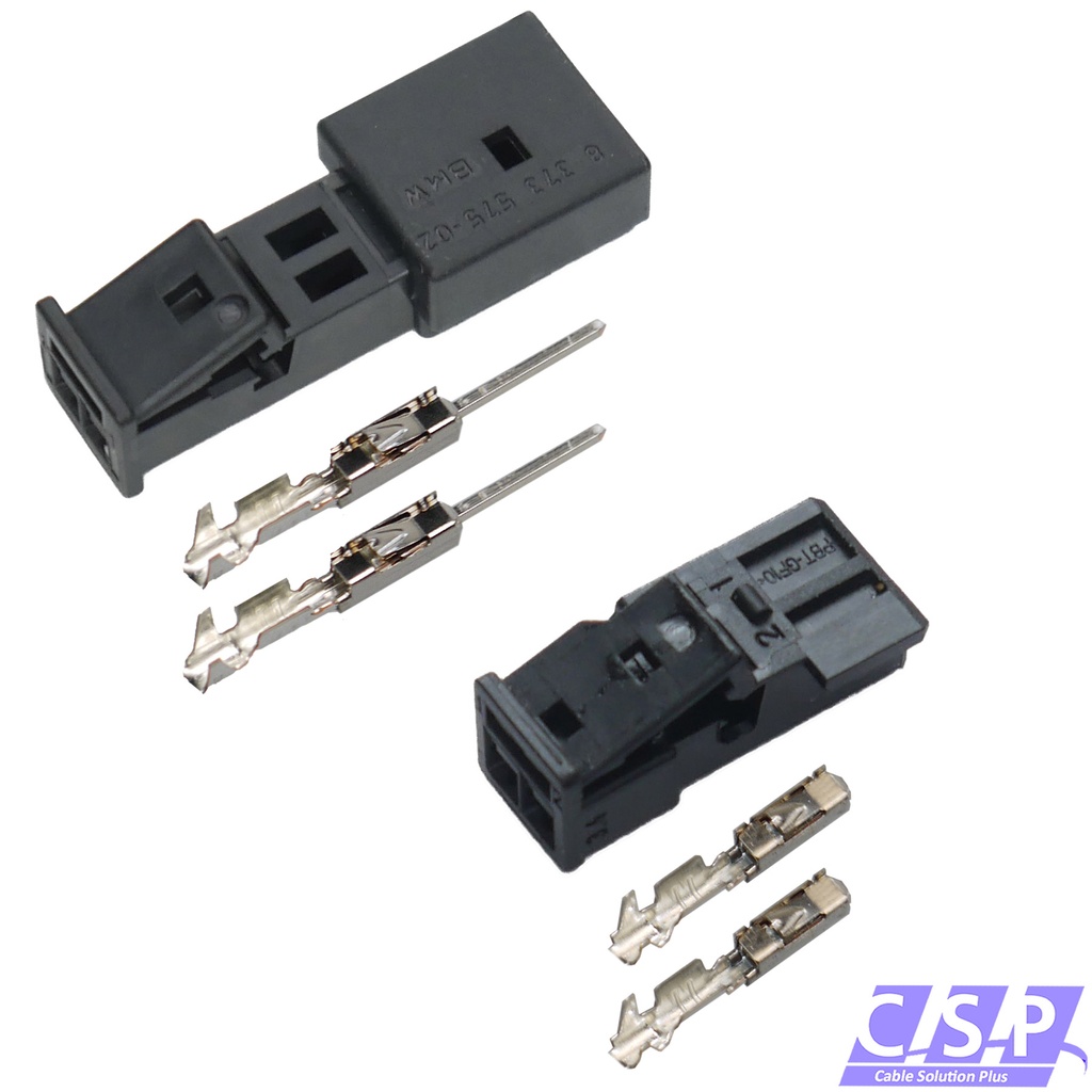 [33-1939] Reparaturset Stecker 2-polig passt zu BMW 8373575 / VW 3B0973115A TE 1-1718333-1