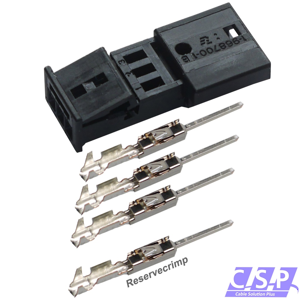 [33-1941] Reparatursatz Stecker 3-polig passt zu BMW 6905977 VW 3D0973332 TE 1-968700-1