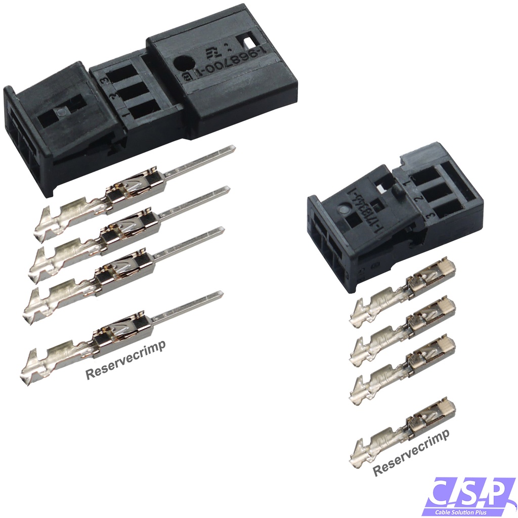 [33-1943] Reparaturset Stecker 3-polig passt zu VW 3D0973332 1C0973119B TE 968700 1718346