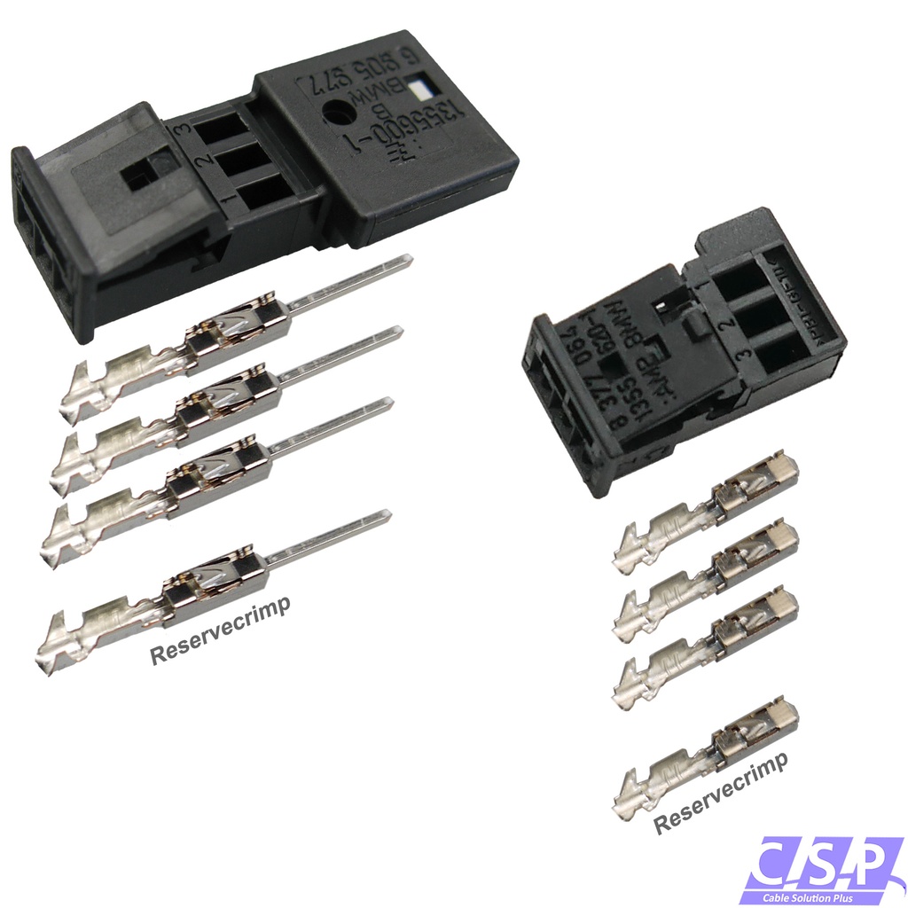 [33-1944] Reparaturset Stecker 0,5²-0,75² MQS Set 3-polig passt zu BMW 6905977 und 8377064