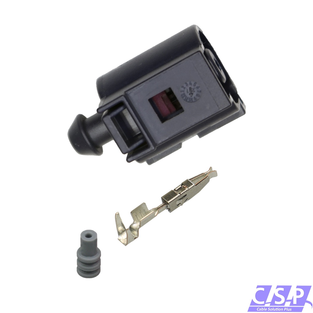 [33-1973] Reparatursatz Stecker 1-polig wie VW AUDI 1J0973701A z. B. Öldruckschalter