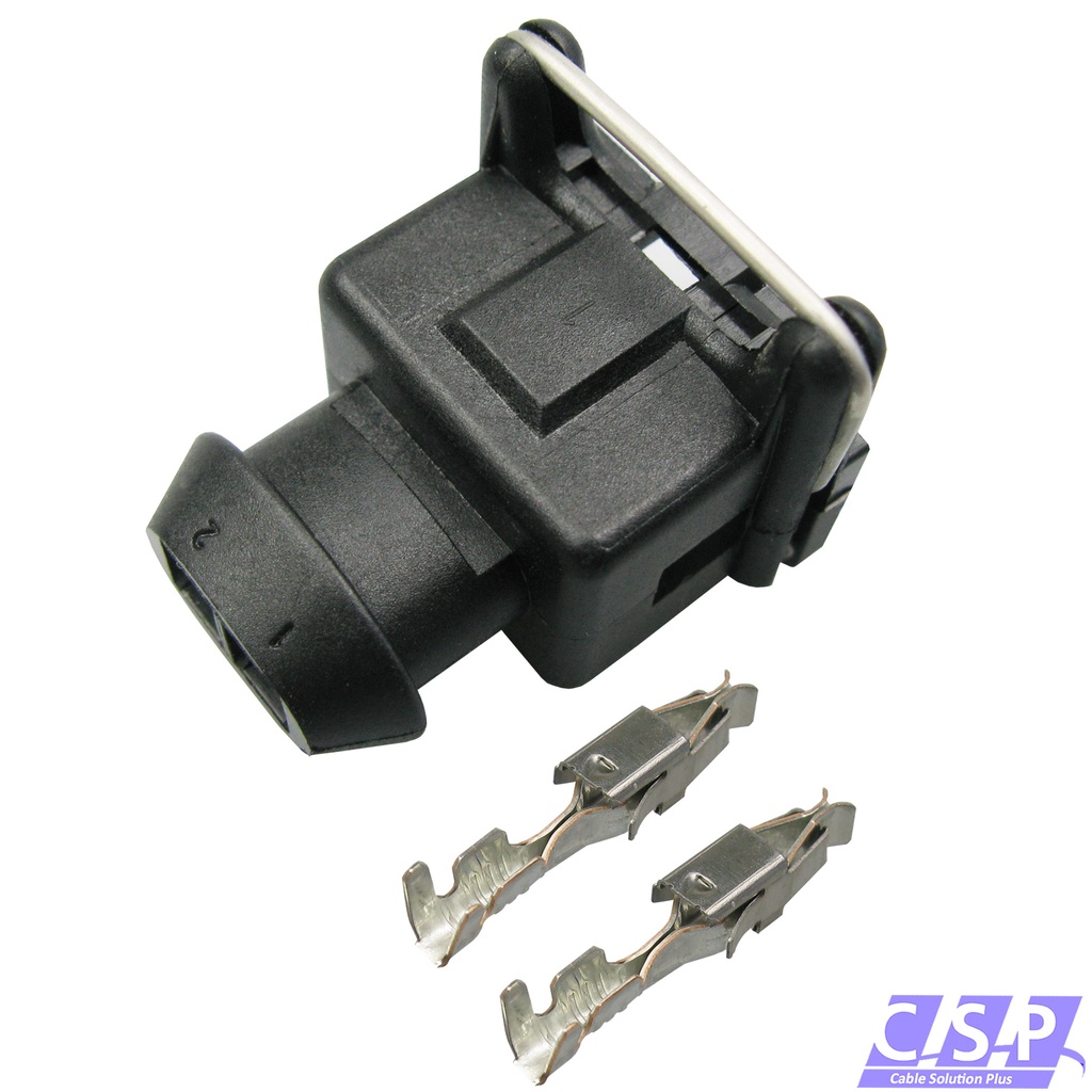 [33-1999] Reparatursatz 2-polig JPT Stecker Buchse TE 828657-3 incl. Kontakte