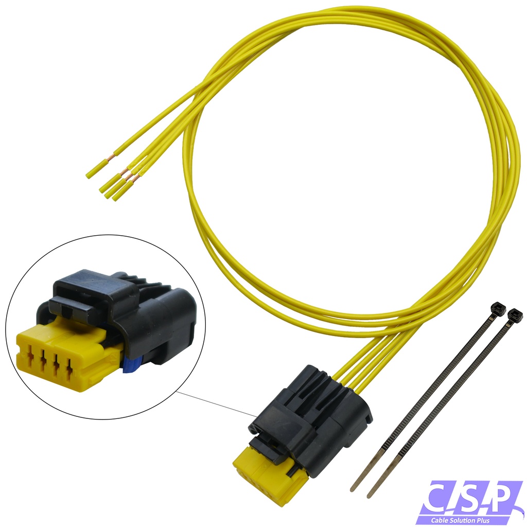 [33-1987] Reparatursatz Kabel 4-pol passt zu Renault Stecker für Kraftstoffpumpe Tankgeber