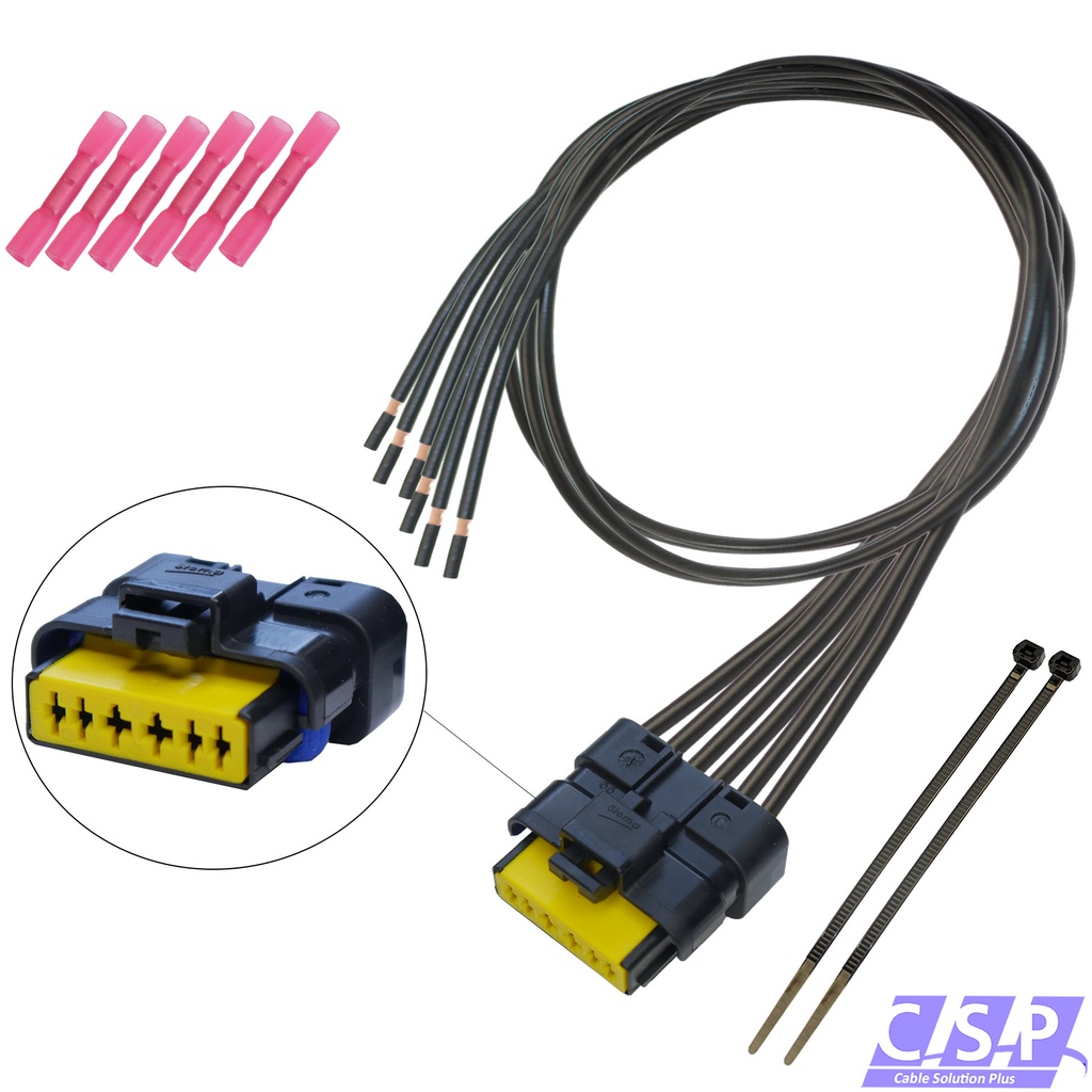 [33-1992] Reparatursatz 6-pol. Stecker Fensterheber für Renault Temic Megane Scenic Laguna