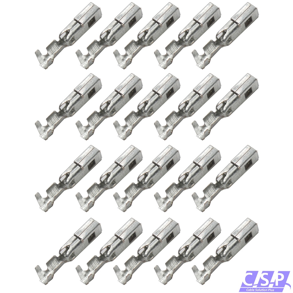 [33-1982-20] 20x Sicma 2.8x0,8 Kontakt Buchse 1,00-2,50mm²  211CC3S2120 Female Terminal Crimp
