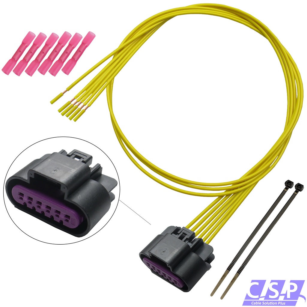 [33-2004] Reparatursatz Stecker 6-pol Gaspedalsensor passt zu Ford Fiesta Fusion Fiat 500